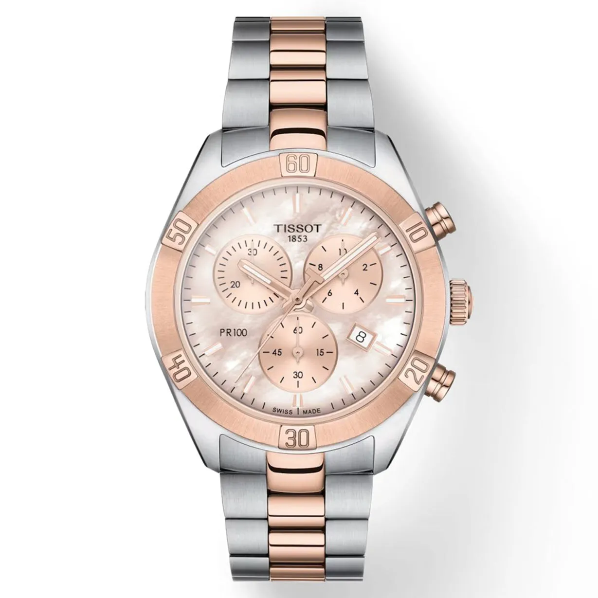 Tissot T-Classic White Mother-Of-Pearl Dial Women 38mm